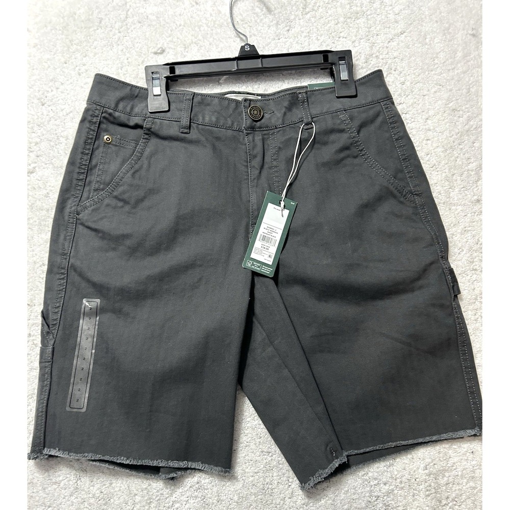 Alpine Designs Women's Size 2/8" Midnight Black Cotton Blend Bermuda Shorts (F1)